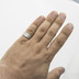 ručně kovaný snubní prsten chirurgická ocel - Natura matný, šířka 8,5 mm, profil C