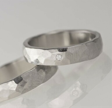 Natura a číry diamant 1,7 mm - lesklý - kovaný snubný prsteň z chirurgickej ocele