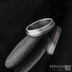 Duori Silver - snubní prsten z nerezové oceli a stříbrem