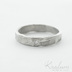 Zsnubn prsten s diamantem - Natura damasteel, struktura devo, lept svtl stedn + diamant ir 1,7 mm, velikost 56, ka 4 mm - sa 1628747