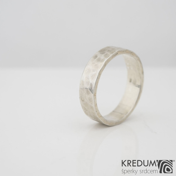 Silver Draill - Stříbrný snubní prsten, S2228