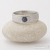 Zásnubní prsten ze safírem - Siona damasteel, přírodní safír cca 5 mm - velikost 60, šířka 7 mm, struktura voda, lept světlý střední, profil B+CF - k 2773