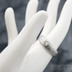 Zásnubní prsten s diamantem - Siona damasteel, čirý diamant 3 mm - struktura kolečka, lept světlý střední, vel. 59, šířka 6 mm, profil B - Kovaný prsten damasteel - K 1202