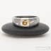 Siona Space a citrn 3 mm - 50, ka hlavy 6 mm, do dlan 3,9 mm, devo 75% TM, profil B - Zsnubn prsten damasteel, SK2602 (3)