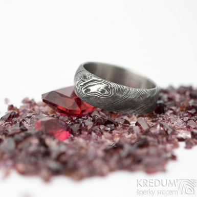 Siona devo - pro kmen - Damasteel zsnubn prsten, SK1866