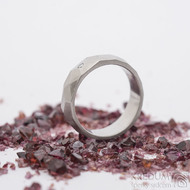 Rock a ir diamant 1,5 mm - 48, ka 5 mm, matn - Brouen snubn prsten z nerezov oceli