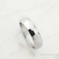 Skalk a ir diamant 1,5 mm - velikost 51, ka 5 mm, leskl - Nerezov snubn prsteny - k 1443