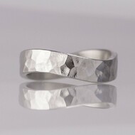 FOREVER Natura - kovaný snubní prsten z nerezové oceli