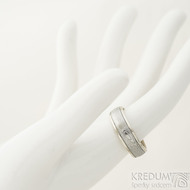 Snubn prsten Kasiopea white - devo - 58, ka 6, tloutka 1,7 mm - okraje hladk 2x0,75 mm, profil E - SK2013 (5)
