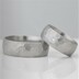 snubni prsteny chirurgická ocel Natura - dámský vel. 53, šířka 8mm, tloušťka střední, diamant 1,7 mm, profil B, matný a pánský vel. 67, šířka 8 mm, tloušťka střední, profil B, matný - k0162
