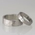 Snubní prsteny chirurgická ocel - pánský vel. 60, šířka 7 mm, profil C a dámský vel. 49, šířka 4 mm, profil C, oba matné - 4563