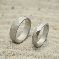 Rock a ir diamant 1,5 mm - matn - kovan snubn prsten z nerezov oceli