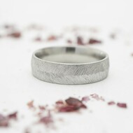 Klas svtl - kovan snubn prsten z nerezov oceli