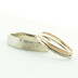 prsten Natura white gold + Plain gold white natura + Plain gold red - k 7493