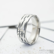 BETULA - kovaný snubní prsten z nerezové oceli