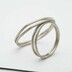 Plain gold white - zlat snubn prsten