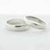 Rock silver - leskl - stbrn snubn prsten, 59/5 mm, 56/4 mm + CF