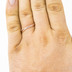 Plain gold red - zlat snubn prsten