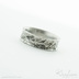 Rafael - kovan snubn prsten z nerezov oceli - V5010