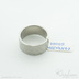 Natura nerez - mat - kovaný snubní prsten - V5055