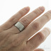 Natura nerez - mat - kovaný snubní prsten - V5056