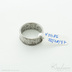 Rafael - kovan snubn prsten z nerezov oceli - V5086