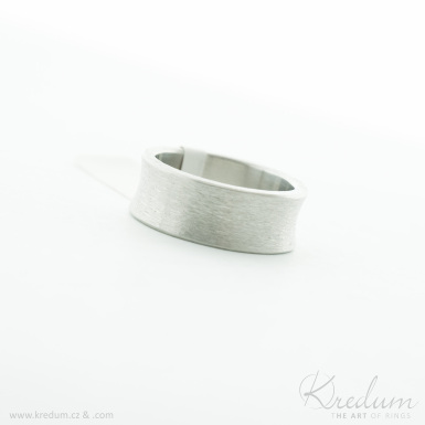 Rafael Prima hrubý mat - kovaný snubní prsten z nerezové oceli - V5111
