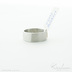 Kulatý čtvereček - kovaný snubní prsten z nerezové oceli - V5115