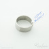 Kulatý čtvereček - kovaný snubní prsten z nerezové oceli - V5115