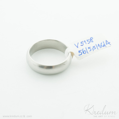 Prima nerez lesk - kovaný snubní prsten z nerezové oceli, V5158