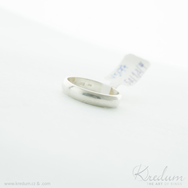 Prima silver - lesklý - stříbrný snubní prsten - V5177