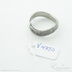 Kovaný nerezový snubní prsten damasteel - FOREVER čárky, V4730