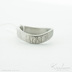Kovaný nerezový snubní prsten damasteel - FOREVER kolečka, V4737