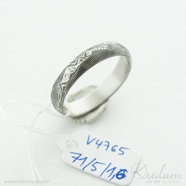 Rock - devo - Snubn prsten damasteel, V4765