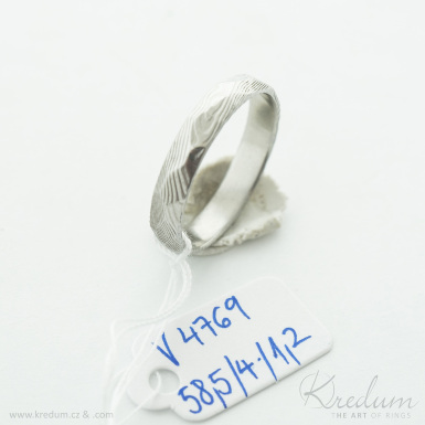 Rock - devo - Snubn prsten damasteel, V4769