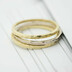 prsteny 2 x Plain gold yellow Natura + Plain gold white Natura