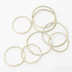 Plain gold white - zlat snubn prsten