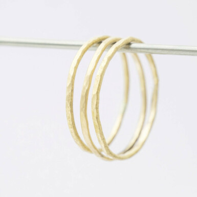 Plain gold yellow Natura - zlat snubn prste