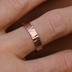 RAW gold red - snubní prsteny z červeného zlata - pánský prsten velikost 62, šířka 4,5 mm, tloušťka 1,2 mm