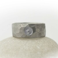 prsten Natura matn� s ametystem natural